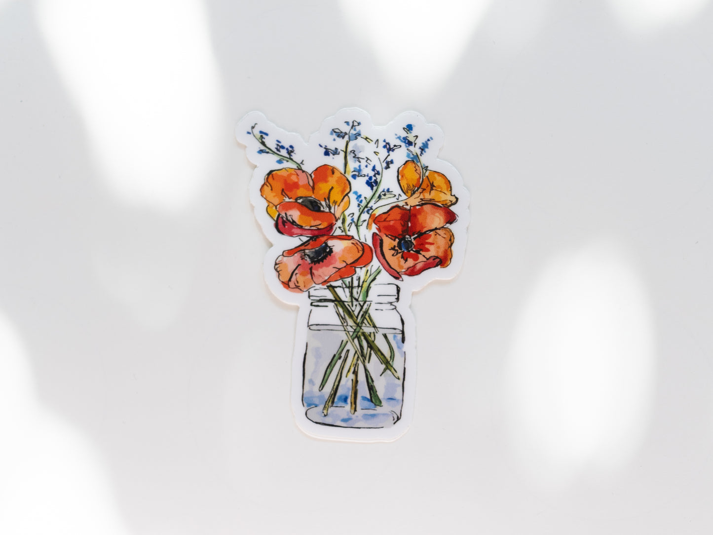 Poppy Floral Sticker