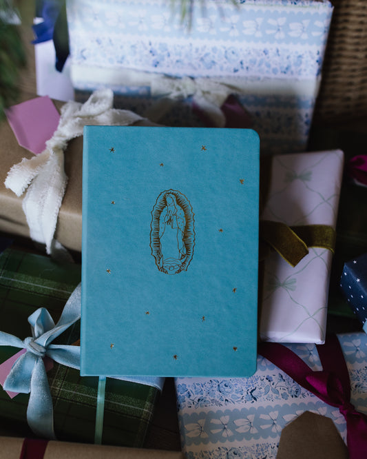 Our Lady of Guadalupe Notebook with Gold Detailing