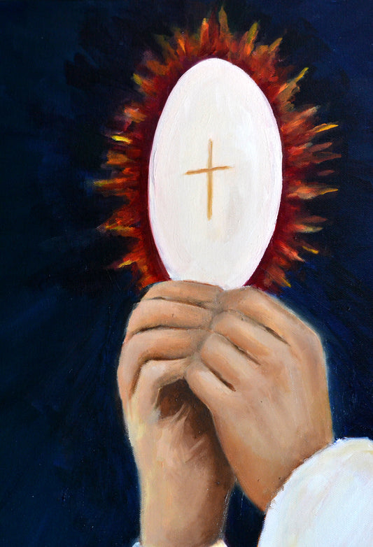 Eucharist Original Oil Painting