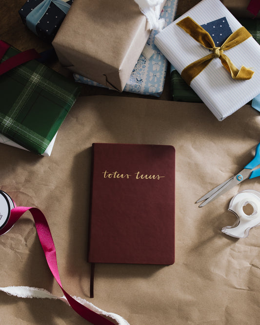 Totally Yours Notebook - Faux Leather with Gold Detailing